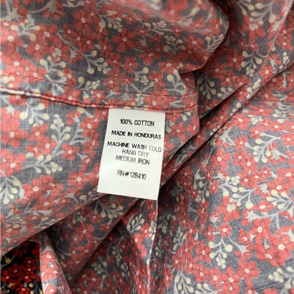 Ann Mashburn Anaya Popover Dress in red liberty fabric floral long-sleeved - Picture 8 of 10